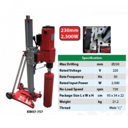 Krisbow KW0700757 Diamond Bor Lobang W/New Stand 230mm