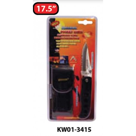 Krisbow KW0103415 Pk066b Stainless Steel Pocket Knife 17.5