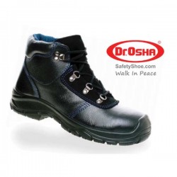 Dr Osha 9208 Sepatu Safety President Ankle Boot (Black) Nitrile Rubber Polyurethane 