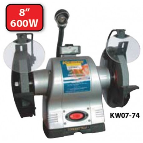 Krisbow KW0700074 Bench Grinder Ind 8in 1/2hp 220v