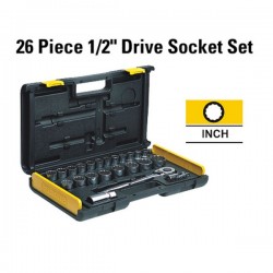 Stanley 86-478 26 Pcs 1/2 Inch Drive Kunci Sok 1 Set