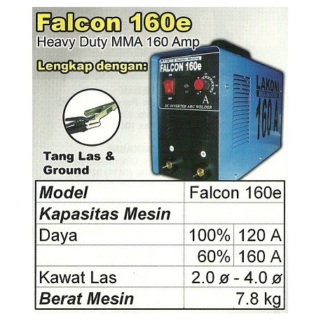 Lakoni FALCON-160E Mesin Las 160A 
