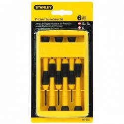 Stanley 66-052 Obeng Set 6-Pcs Bi-Material Pegangan Precision Screwdriver Set