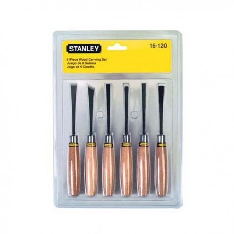 Stanley 16-120 Pahat Ukir 1 Set 6-Pcs