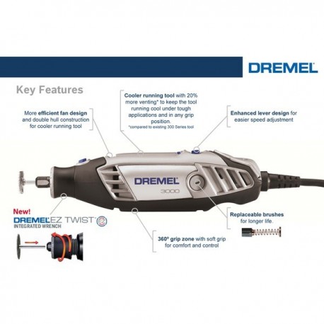 DREMEL 3000-2/30 Mesin Gerinda Tuner 