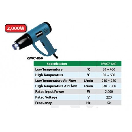 Krisbow KW0700860 Heat Gun 2000w