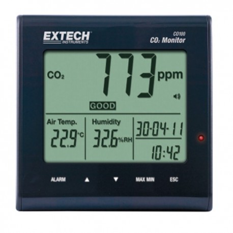 Extech CO100 Desktop Indoor Air Quality CO2 Monitor