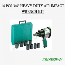 Jonnesway JAI-6212K 14 PCS Heavy Duty Impact Wrench Kit 
