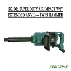 Jonnesway JAI-1408L SQ.DR.Super Duty Impact Wrench w/8 inch Extended Anvil Twin Hammer