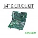 Jonnesway S04H524128S 128 Pcs 1/2" Dr. & 1/4" Dr. Tool Kit
