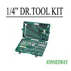 Jonnesway S04H524128S 128 Pcs 1/2" Dr. & 1/4" Dr. Tool Kit