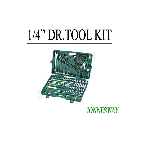 Jonnesway S04H524128S 128 Pcs 1/2" Dr. & 1/4" Dr. Tool Kit