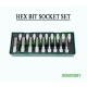 Jonnesway S09H4118SP 18 Pcs 1/2 Dr. Hex Bit Socket Set