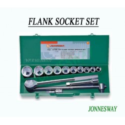 Jonnesway S04H6115S 15 Pcs 3/4" Dr. 6PT Flank Socket Set