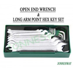 Jonnesway  W25117SC Perlengkapan Kunci Pas dan  Kunci L Panjang