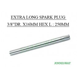 Jonnesway AI050093 Extra Long Spark Plug 3/8" Dr. X16mm Hex L 250mm