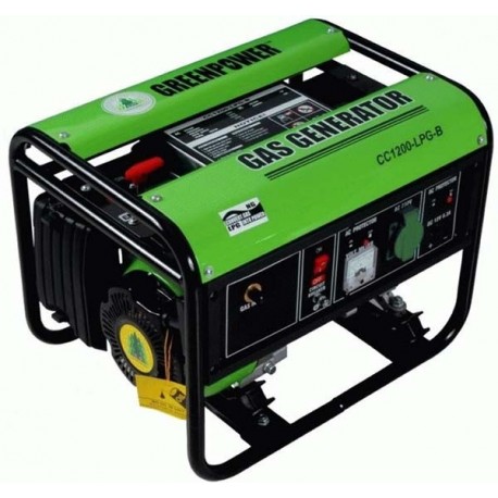 Greenpower CC1200B-LPG Genset 900 Watt Recoil Starter