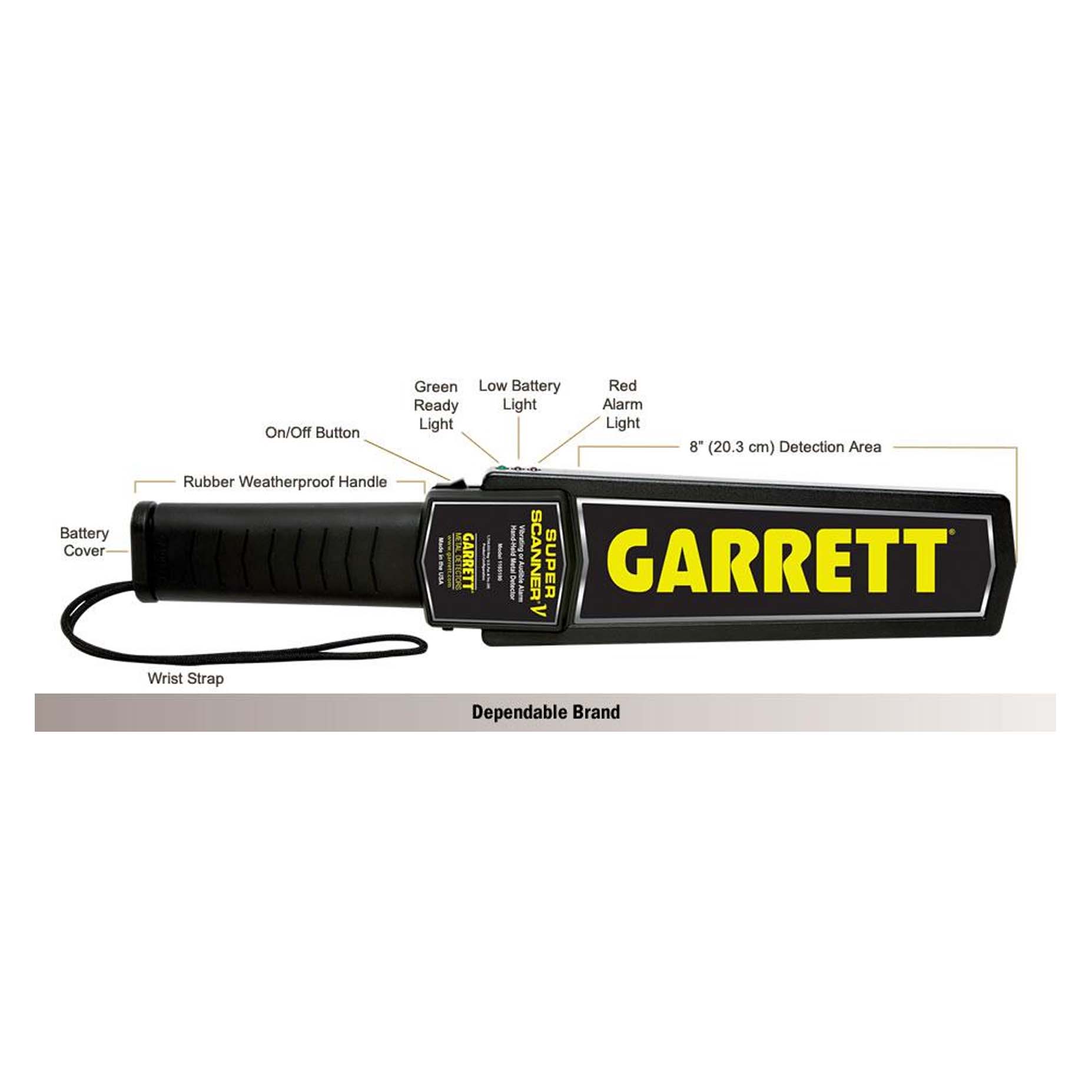 Harga Jual Garrett Super Scanner V Hand-Held Metal Detector Made in USA