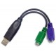 UNITEK Y-155 USB TO PS/2 Adapter