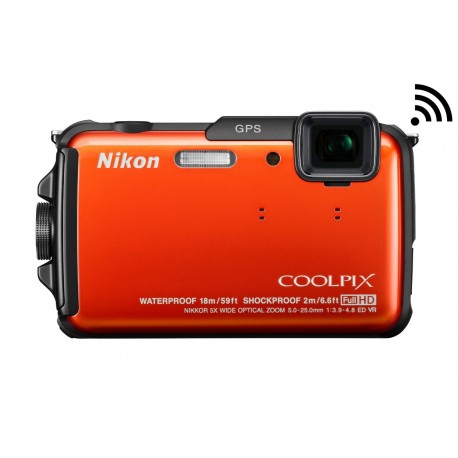 Nikon Coolpix AW110 Wi-Fi and Waterproof Digital Camera with GPS