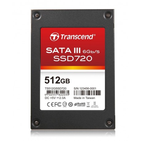 Transcend 512GB SSD 2.5 in SATA 2MLC