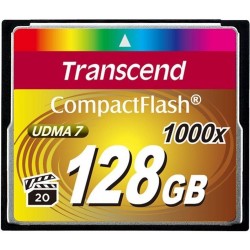 Transcend 128GB Compact Flash Card 1000x