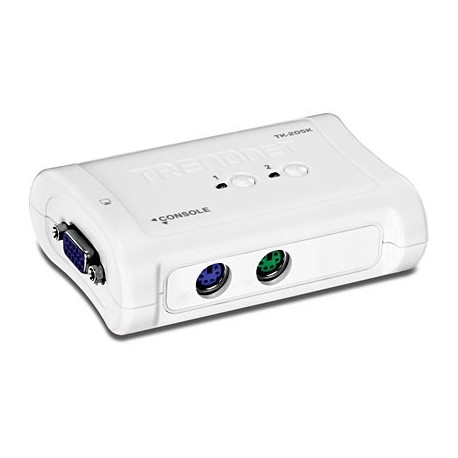 TRENDnet TK-205K 2-Port PS/2 KVM Switch Kit