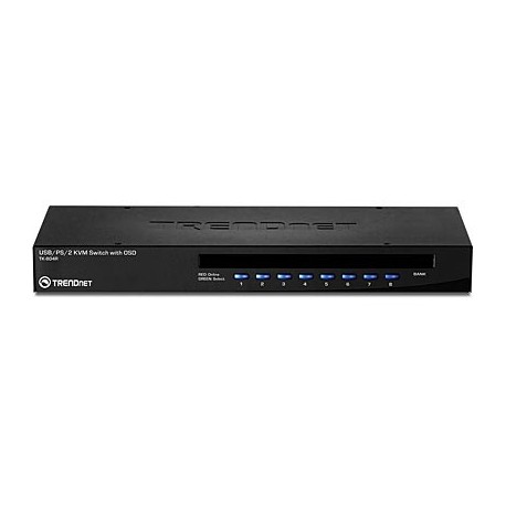 TRENDnet TK-804R 8-Port Stackable Rack Mount KVM Switch with OSD