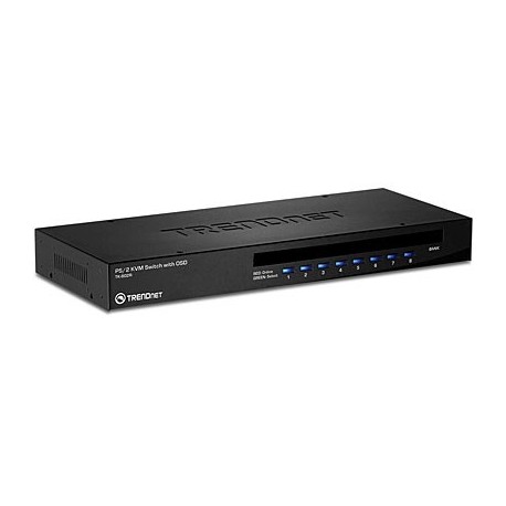 TRENDnet TK-802R 8-Port Stackable Rack Mount KVM Switch with OSD