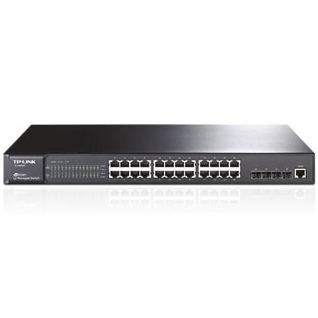 TP-Link SG5428 JetStream 24-Port Gigabit L2 Managed Switch with 4 SFP Slots