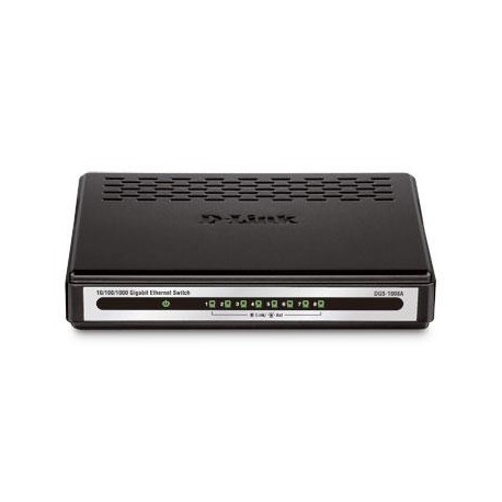 D-Link Desktop 8 Port 10 100 1000 Gigabit Switch DGS-1008A