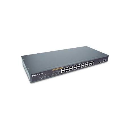 D-Link Switch 24 port 10 100 Mbps 2 Port Gigabit DES-1026G E