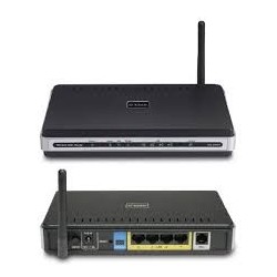 D-Link ADSL Wireless Router 4 Port 54 Mbps Splitter 2 dbi Antenna- DSL-2640B