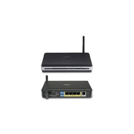 D-Link ADSL Wireless Router 4 Port 54 Mbps Splitter 2 dbi Antenna- DSL-2640B