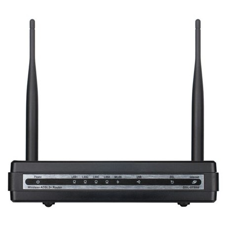 D-Link 300Mbps 802.11n Wireless N LAN Gateway with 2x5dbi non-detachable Antenna DSL-2750U