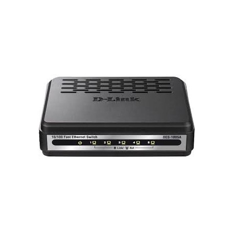 D-Link Switch 5 port 10 100 Mbps Auto sensing DES-1005A