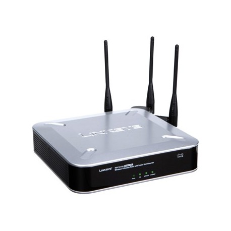 Linksys N Wireless Access Point 3 Antenna 300 Mbps Support POE WAP4410N