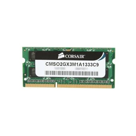 Corsair SO-DIMM DDR3 2GB PC10666 - CMSO2GX3M1A1333C9 (1X2GB)