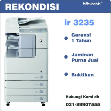 Canon ImageRUNNER iR 3235 Mesin Fotocopy Printer Laser A3 B/W [REKONDISI)