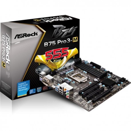 ASRock B75 PRO3-M LGA 1155 Intel B75 DDR3 USB3 SATA3
