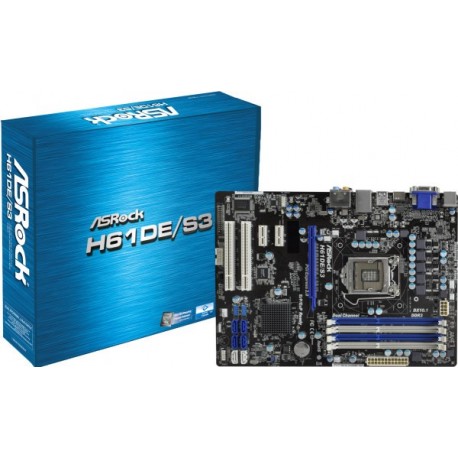 ASRock H61DEL LGA1155 Intel H61 DDR3