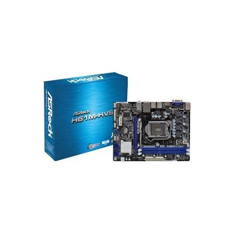 ASRock H61M-HVS LGA 1155 Intel H61 DDR3 SATA3 Onboard HDMIDVIAnalog