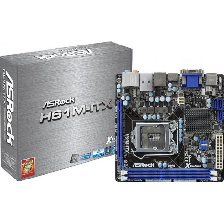 ASRock H61M-ITX LGA1155 Intel H61 DDR3 USB3 SATA2