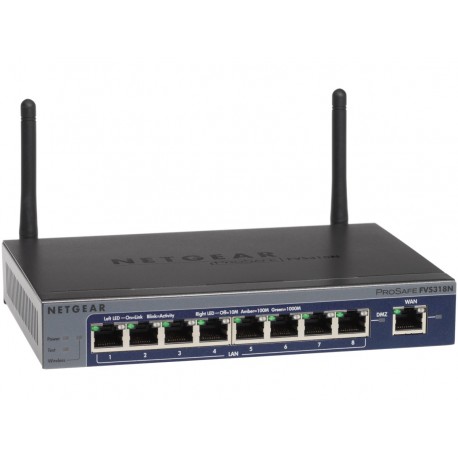 Netgear 8 PORT WIRELESS N VPN FW FVS318N-100NAS