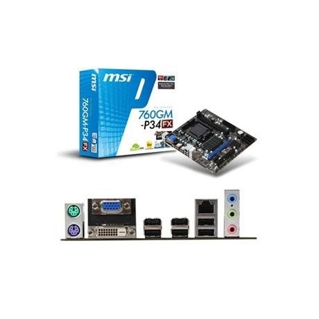 MSI 760GM-P34 FX AM3 AMD 760DDR3