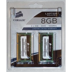 Corsair SO-DIMM DDR3 8GB PC8500 - CMSA8GX3M2A1066C7 - For Mac Apple (2X4GB)