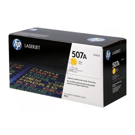 Toner CE402A For HP 507A Yellow LaserJet Toner Cartridge   