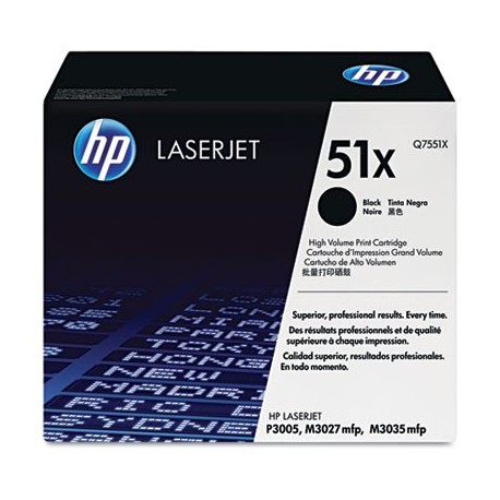 Toner Q7551X For HP LaserJet P3005/M3027/M3035 Black Crtg    