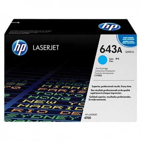 Toner Q5951A For HP Color LaserJet 4700 Cyan Cartridge   