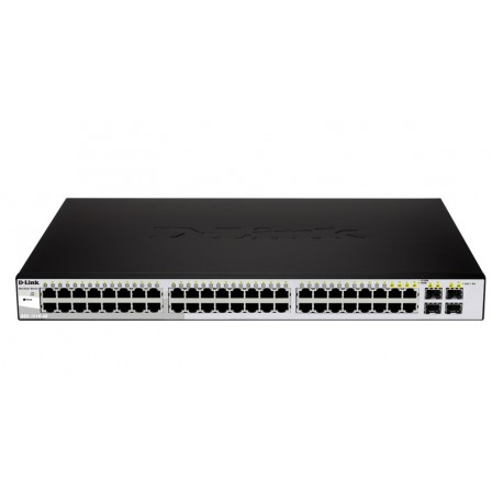 D-Link 44-port UTP 10 100 1000Mbps 4-port UTP 10 100 1000Mbps with SFP Mini-GBIC DGS-1210-48 E